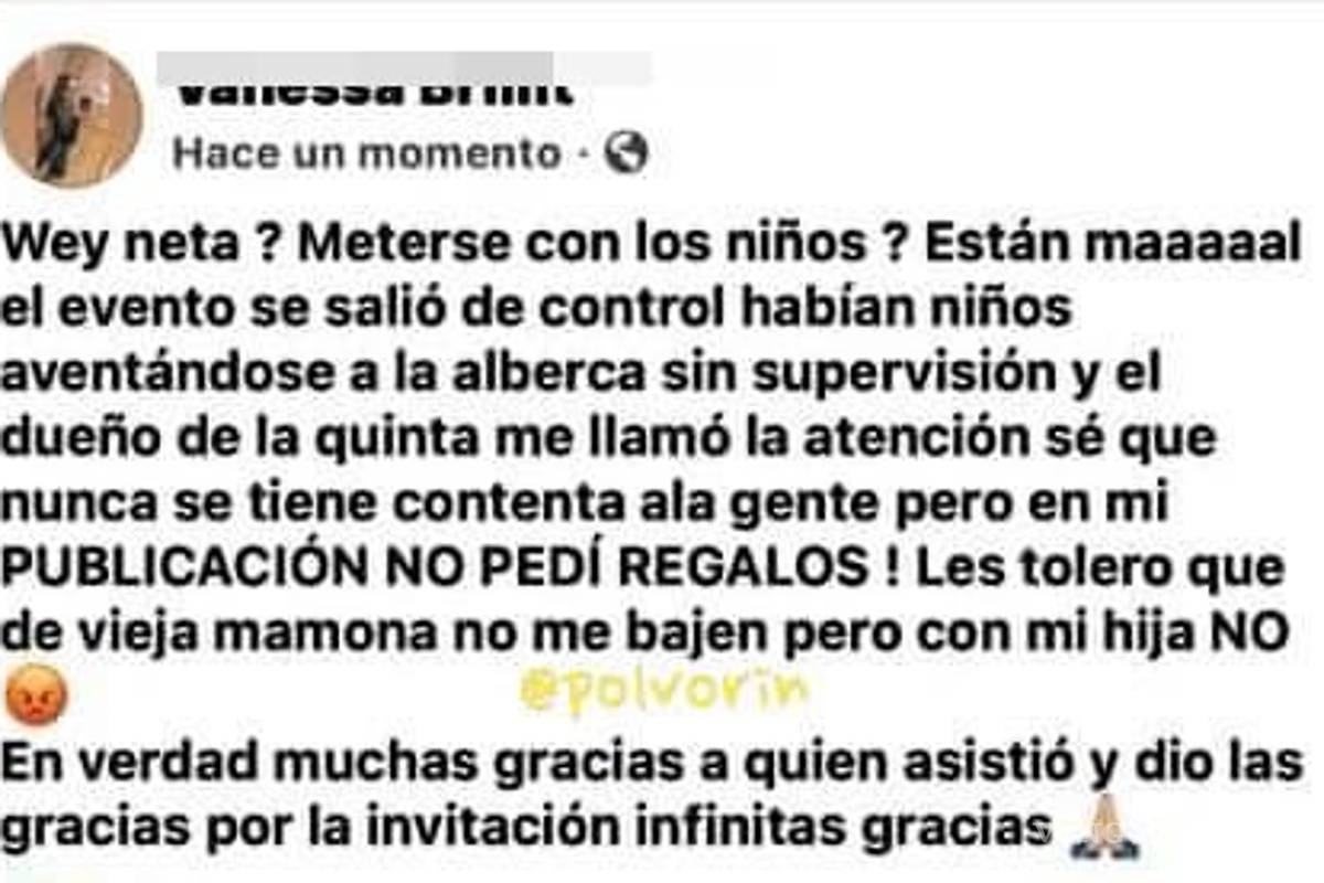 $!Joven de Monterrey invita por Facebook a fiesta infantil; corre a invitados, y vende los regalos de su hija en Marketplace