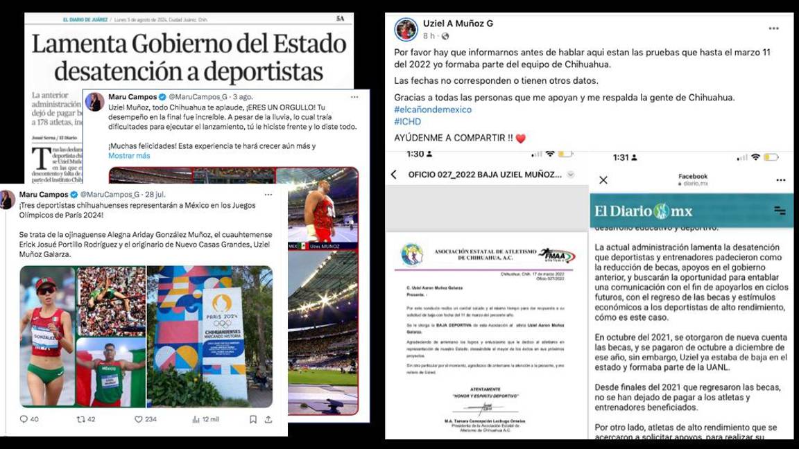 $!Uziel Muñoz denuncia que gobierno de Chihuahua le debe su beca