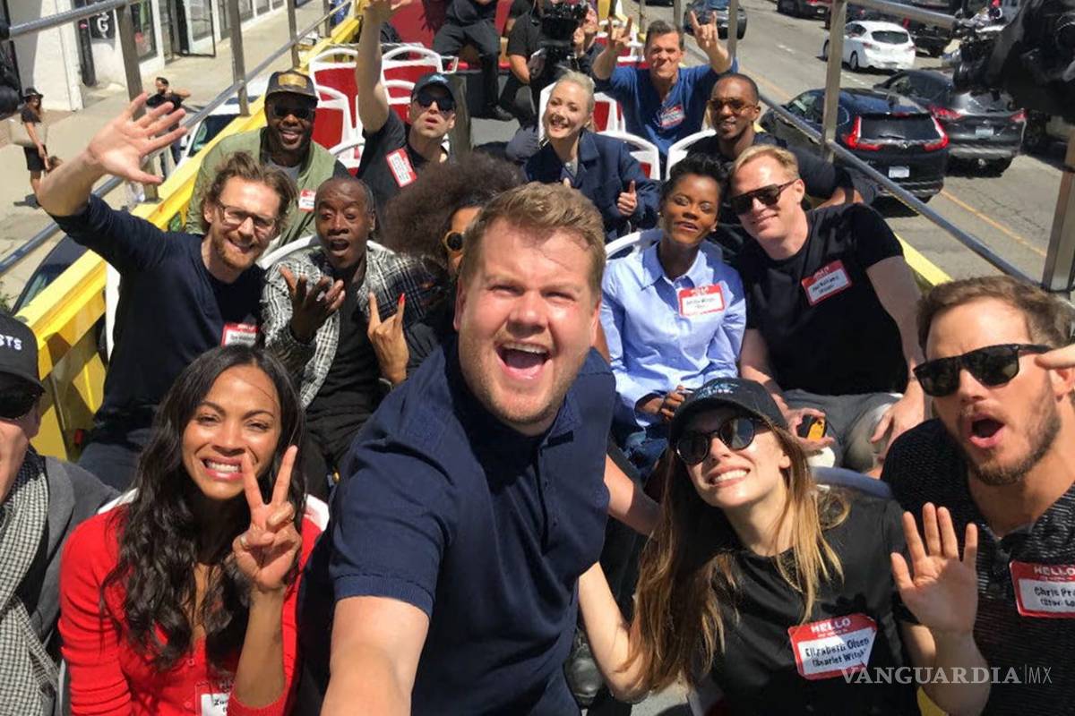 Los Vengadores se van de turistas en &quot;The Late Late Show&quot; con James Corden