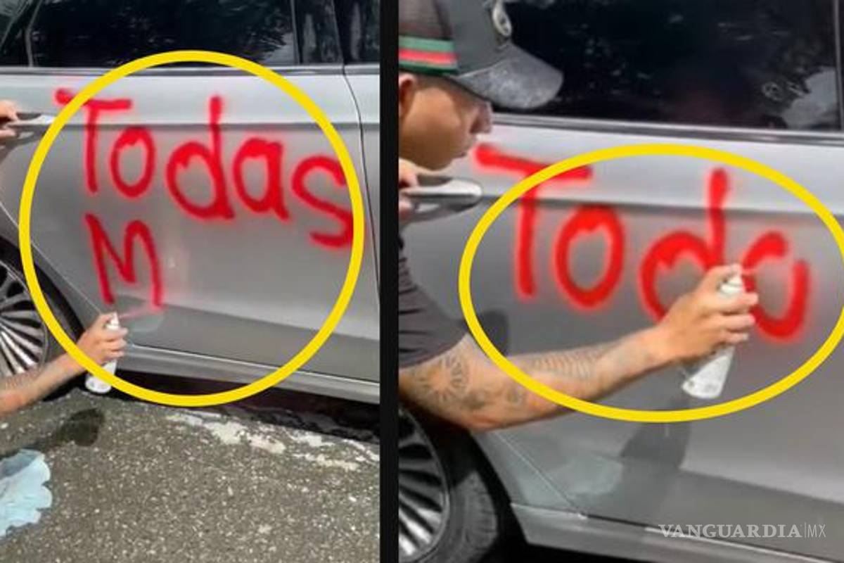 “Todas mienten”, hombre raya carro de ex novia ‘infiel’, le dicen machista
