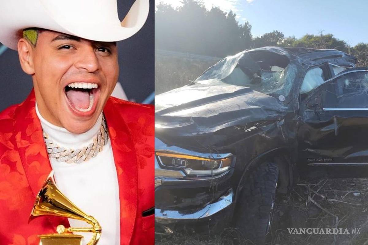 Reportan aparatosa volcadura en Culiacán; camioneta pertenece a Eduin Caz de Grupo Firme