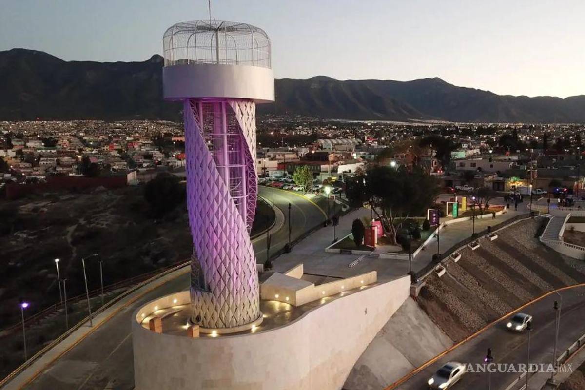 Torre 360 del Mirador registra promedio diario de 65 visitantes en 2025: afirma el Municipio de Saltillo