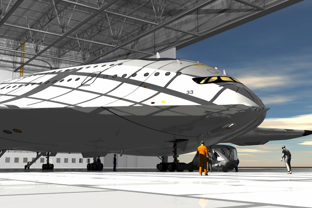 $!HSP Magnavem, un avión supersónico ecológico