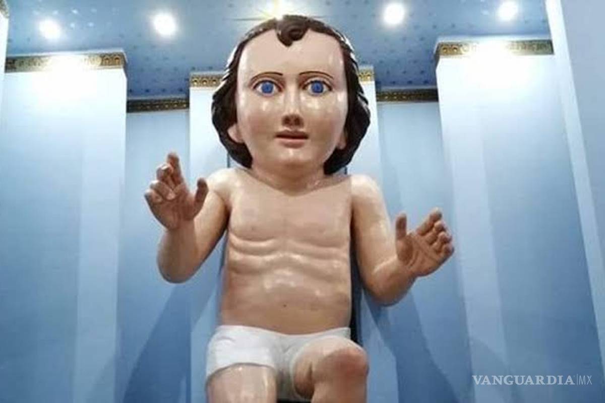 Niño Dios gigante acapara la atención en Zóquite