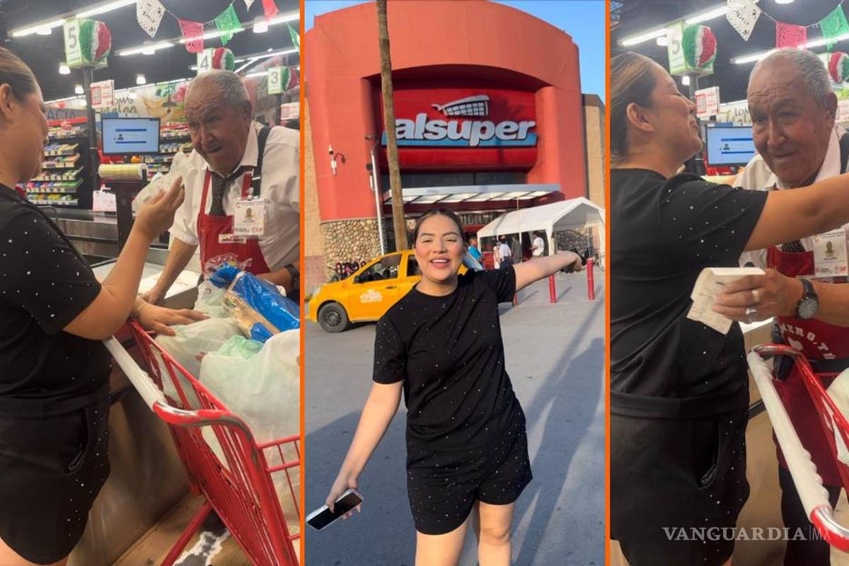 Regala influencer carrito de mandado a cerillito de la tercera edad en Torreón