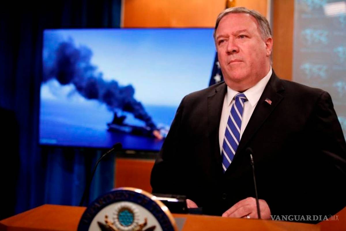 Escala tensión en Medio Oriente: Pompeo acusa a Irán de ataques a buques