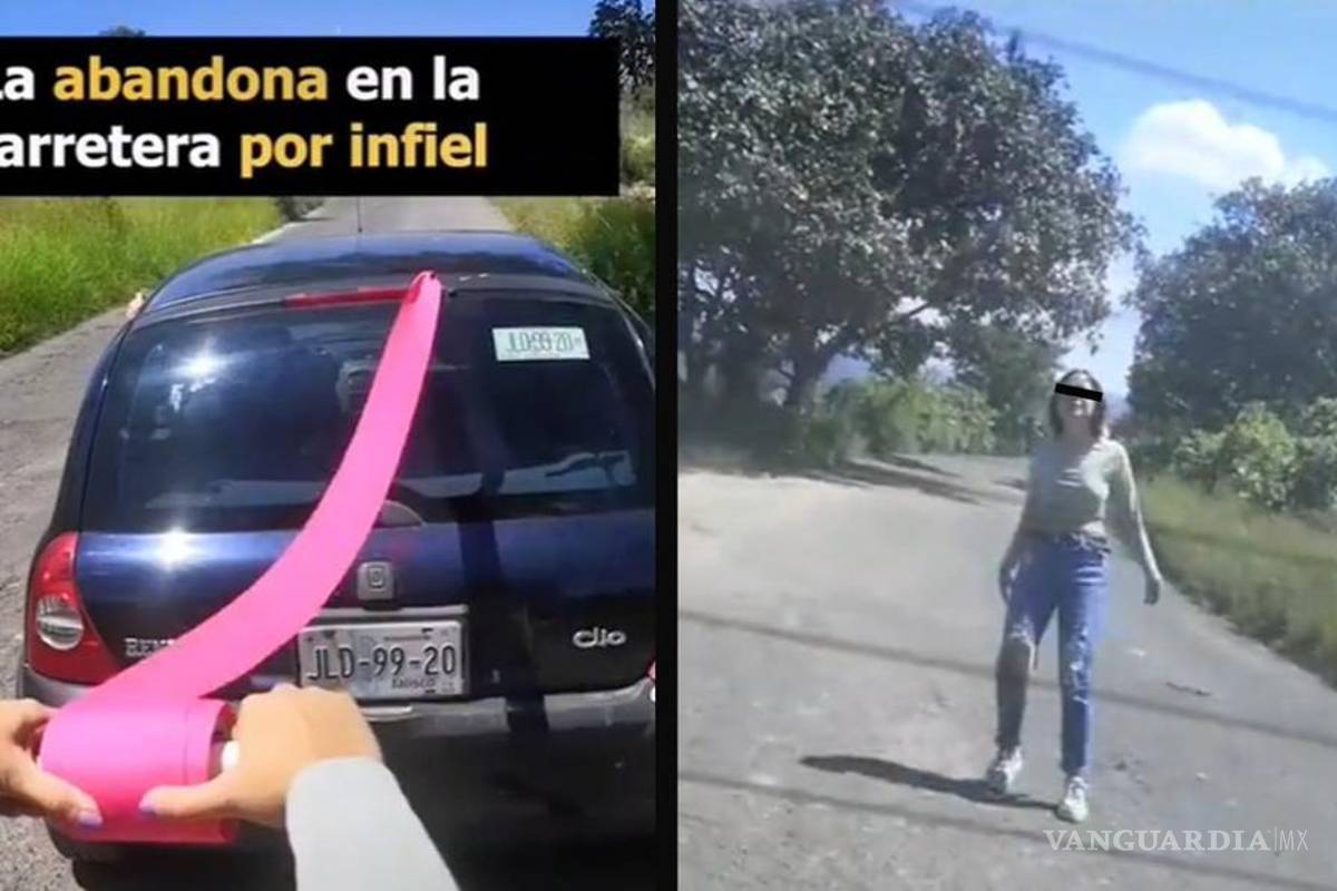 Joven expone a su novia infiel... ¡y la deja en medio de la nada! (video)