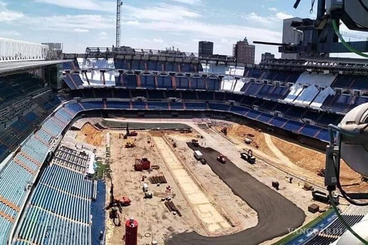 ¿Qué le pasa al Santiago Bernabéu?... sin césped y con una cueva de 30 metros de profundidad