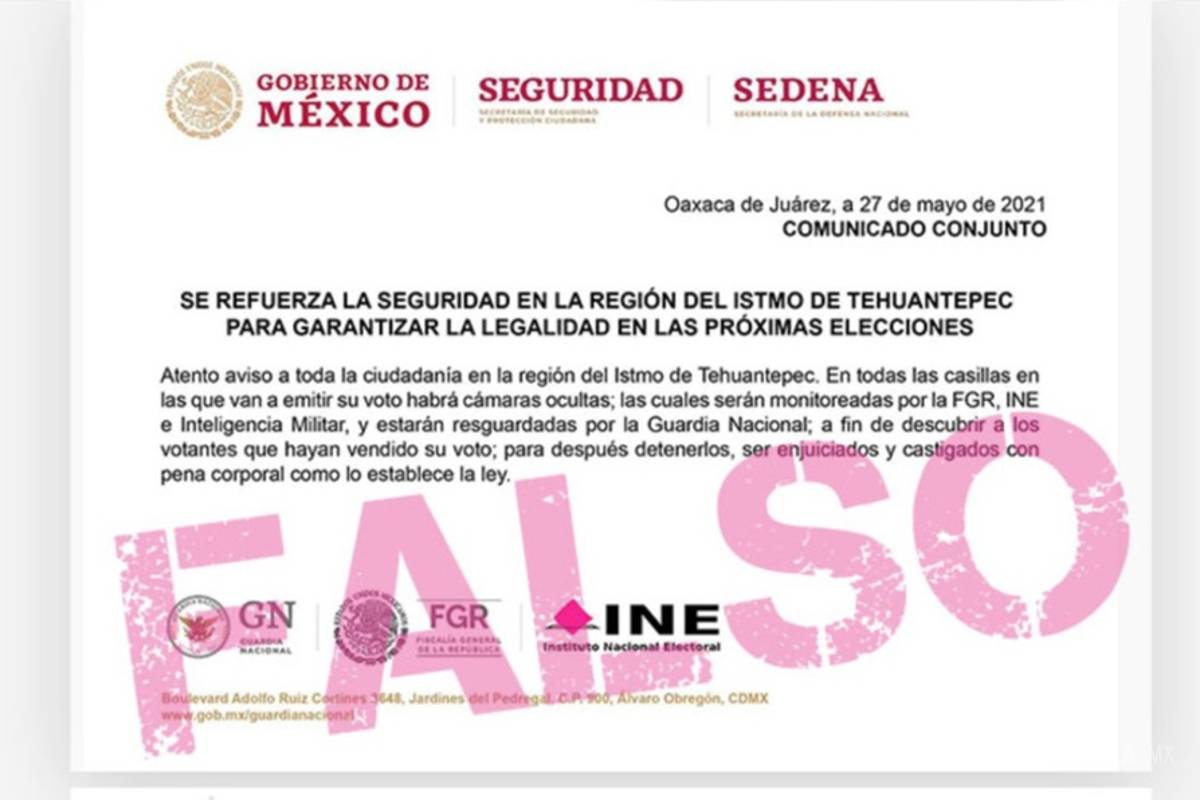 Desmiente INE falsa información sobre cámaras ocultas en casillas