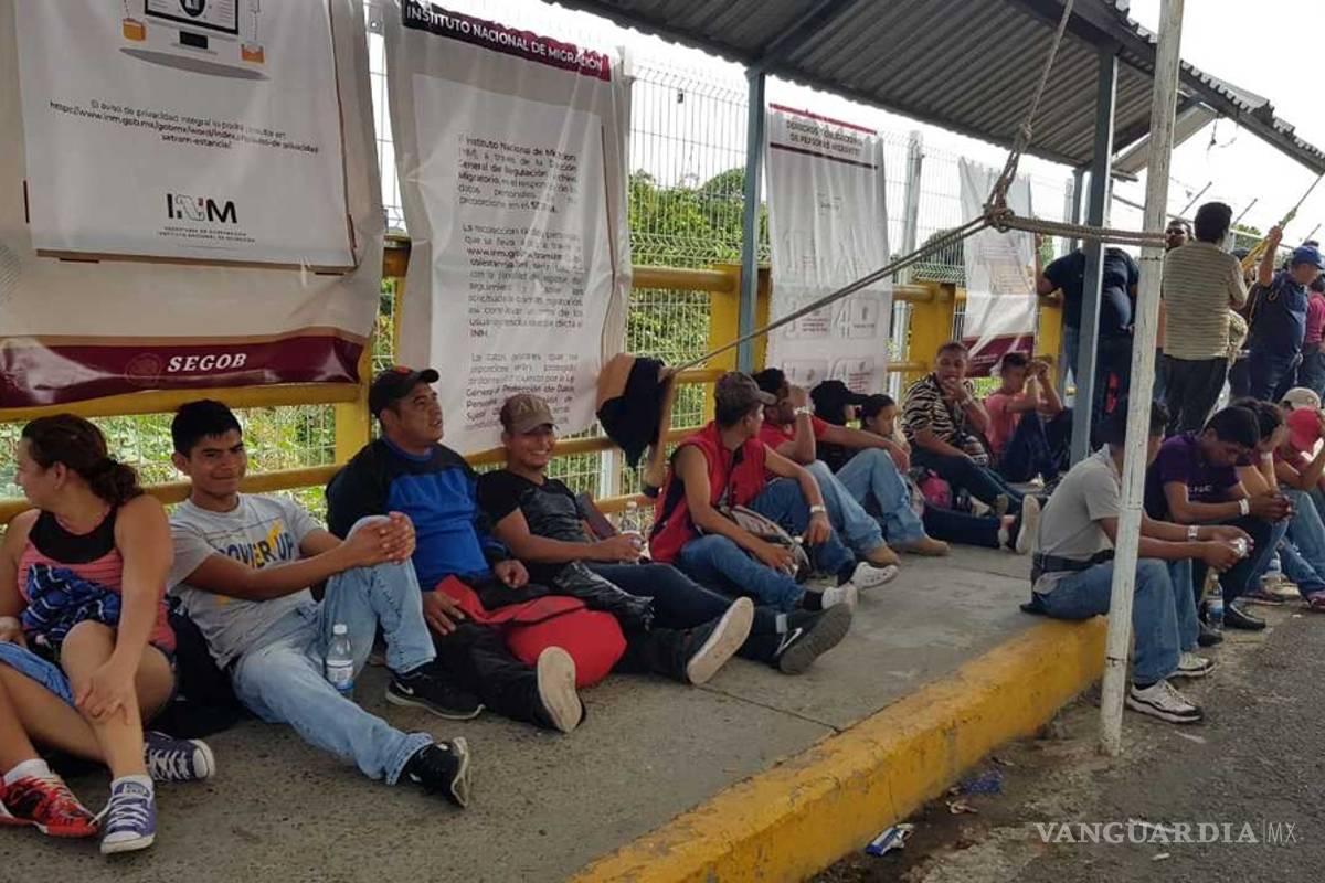 Ocho mil migrantes solicitan visa humanitaria para entrar a México