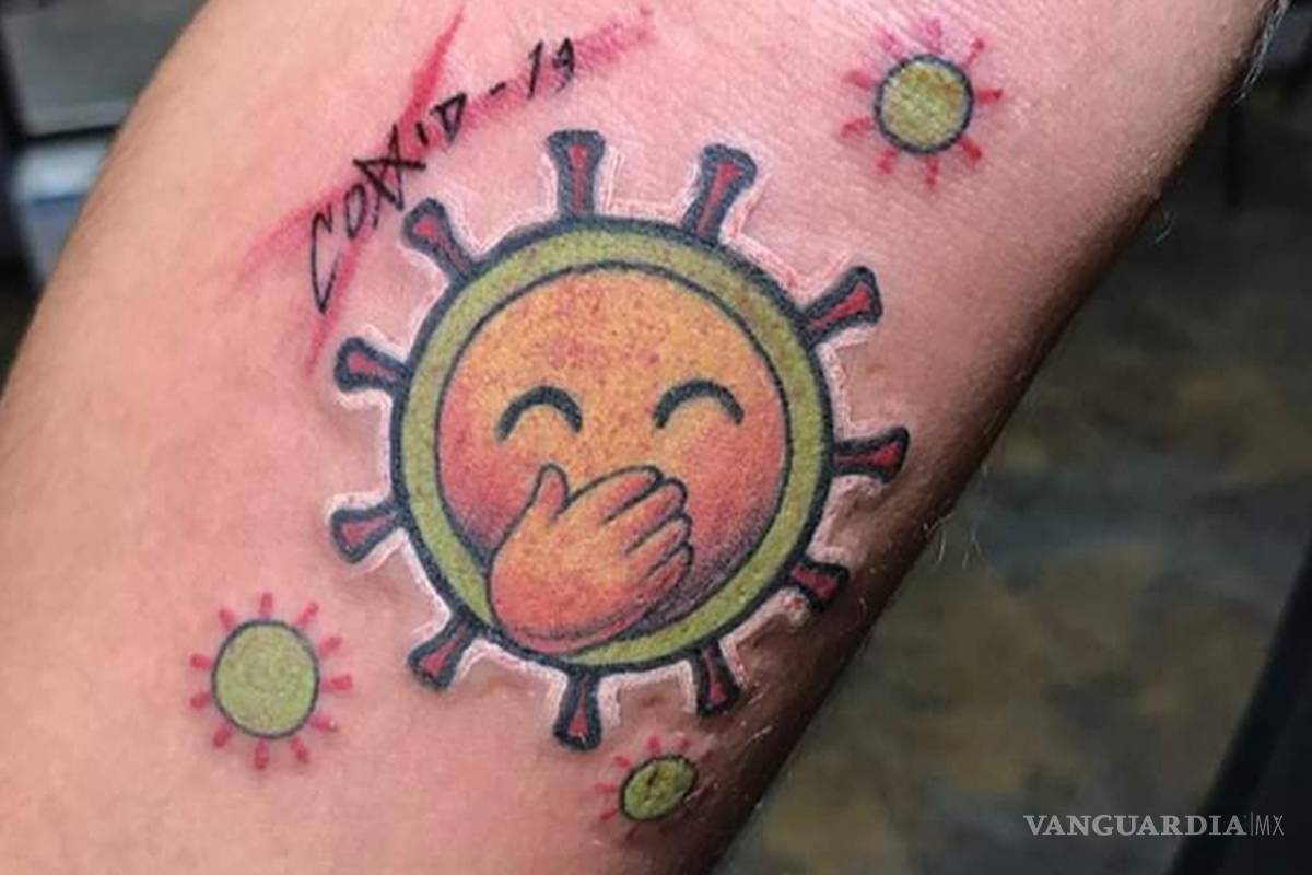 Coronavirus: En Tamaulipas un hombre se hace tatuaje de COVID-19 y las redes estallan