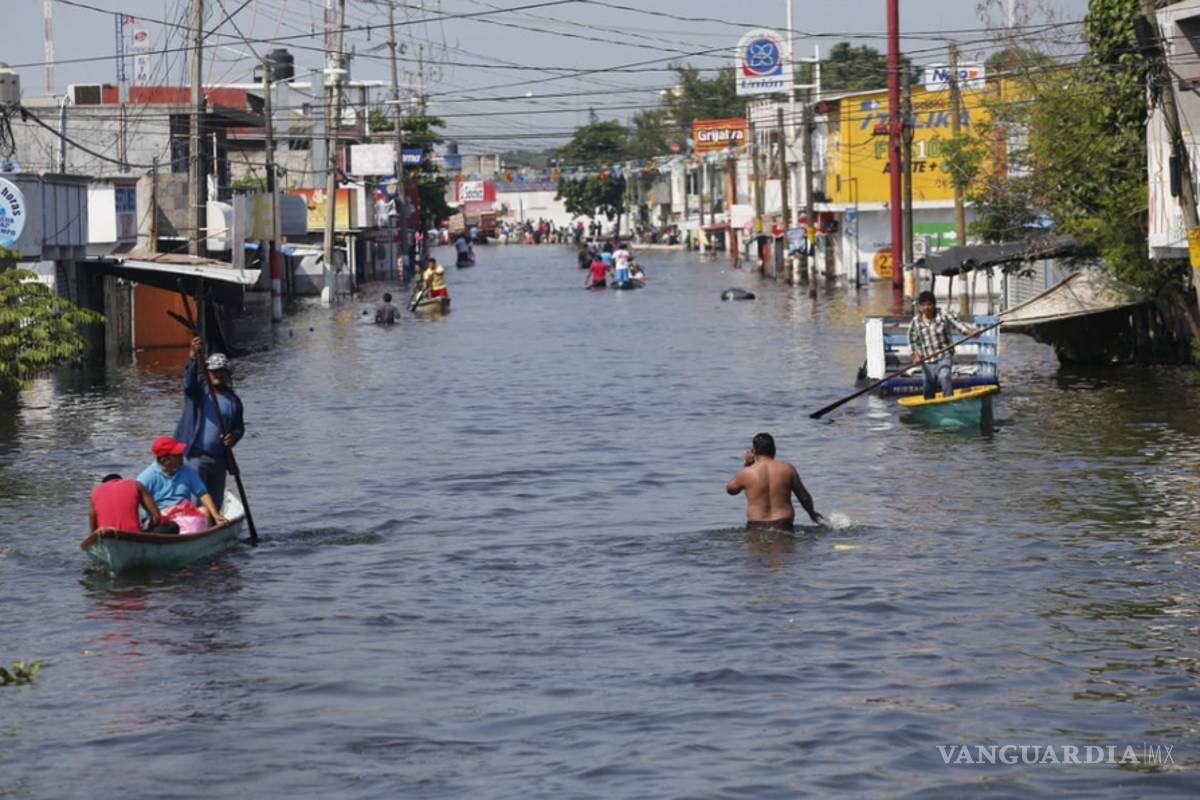 Inundación inevitable afectó a 151 mil en Veracruz, Chiapas y Tabasco