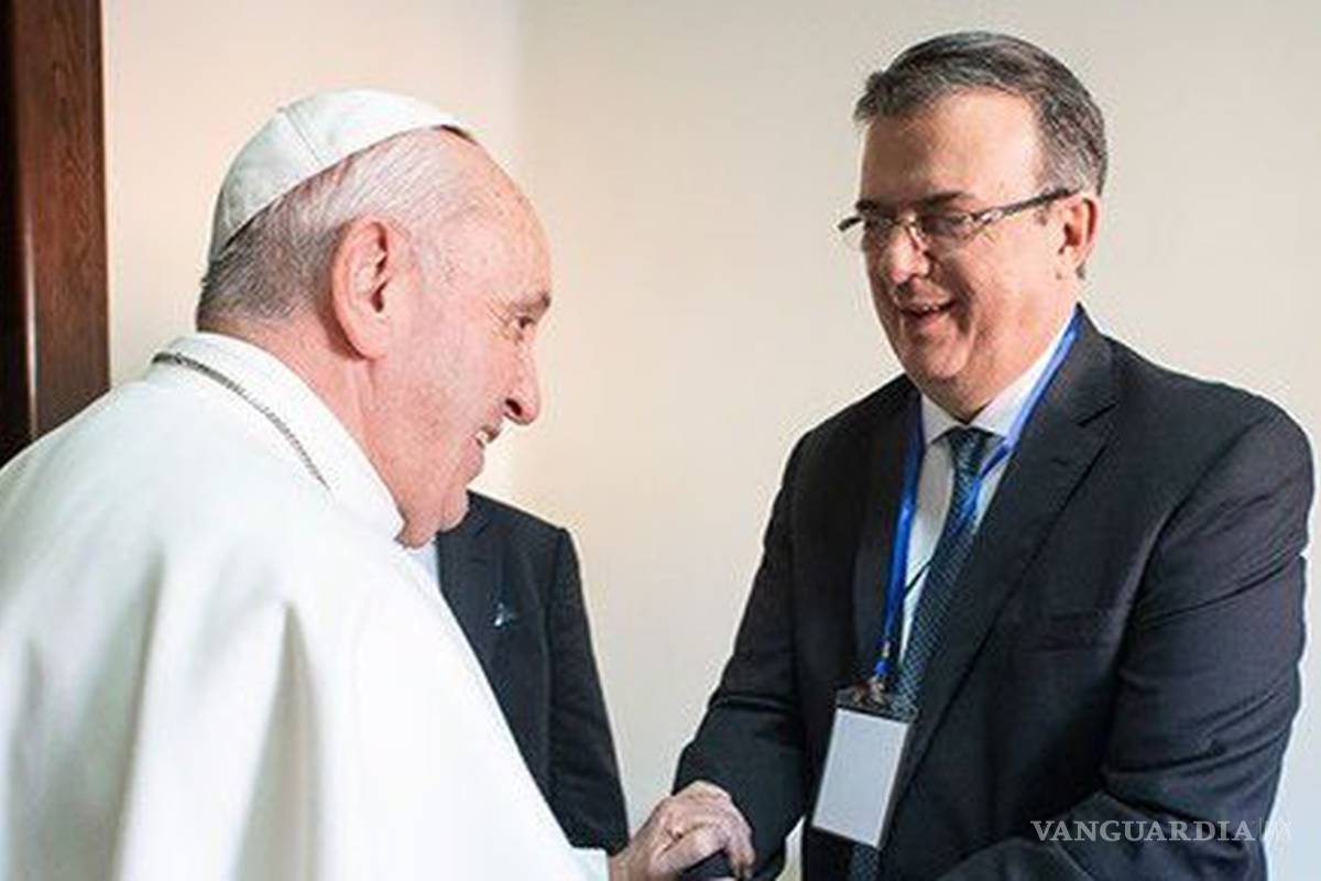 Papa Francisco coincide con postulados sociales de AMLO, afirma Marcelo Ebrard