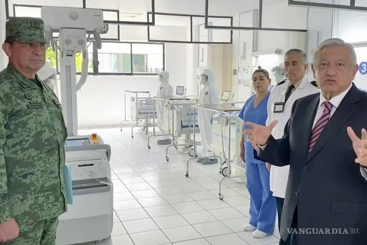 AMLO presenta unidades de terapia intensiva que usarán durante emergencia por COVID-19