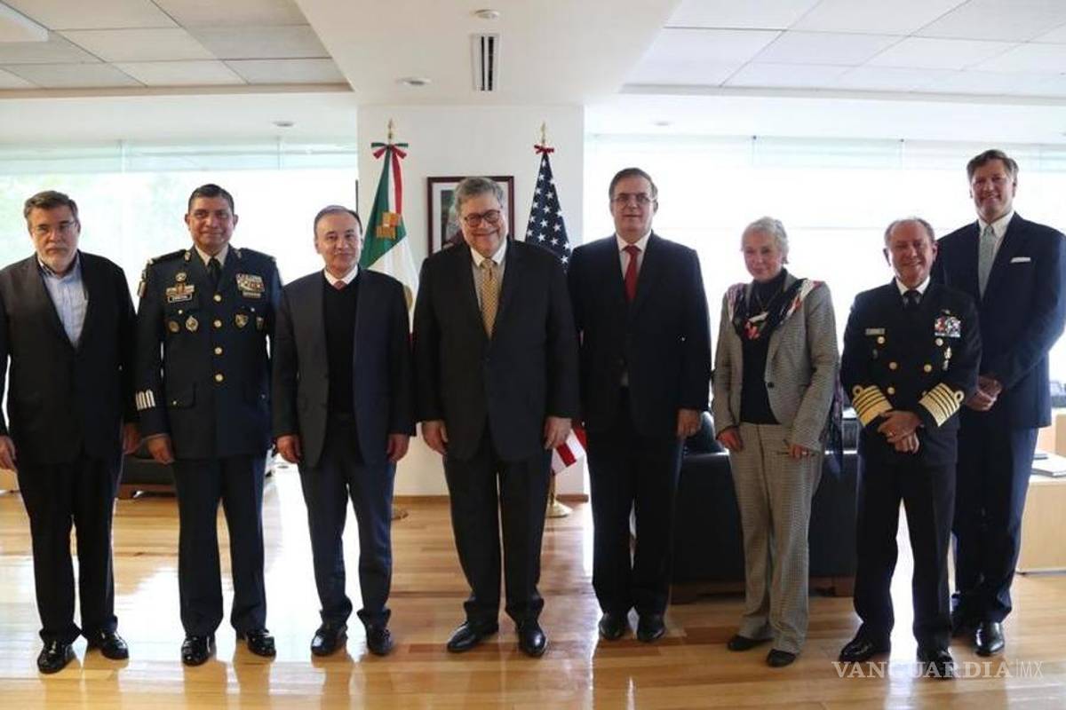 Acuerdan México y Estados Unidos programa contra armas y drogas tras visita de William Barr