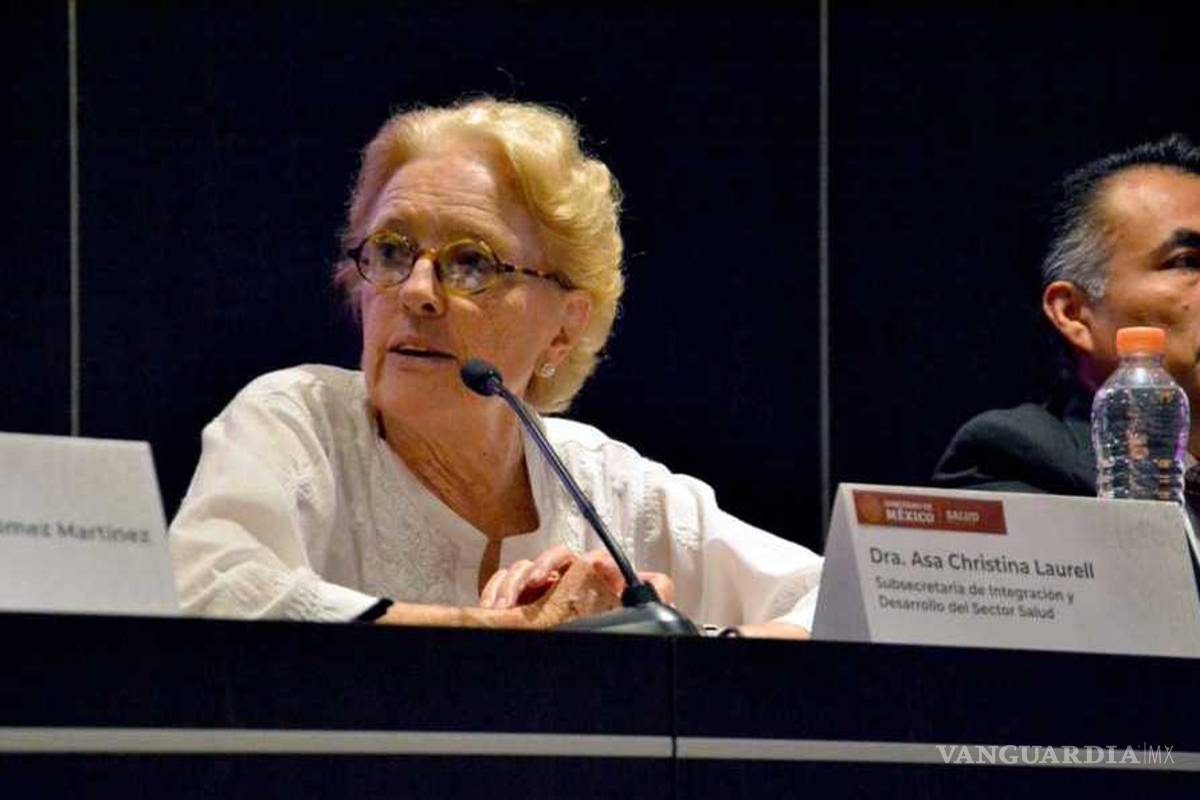 Asa Christina Laurell reconoce que renunció por presiones de Alcocer y director del Insabi