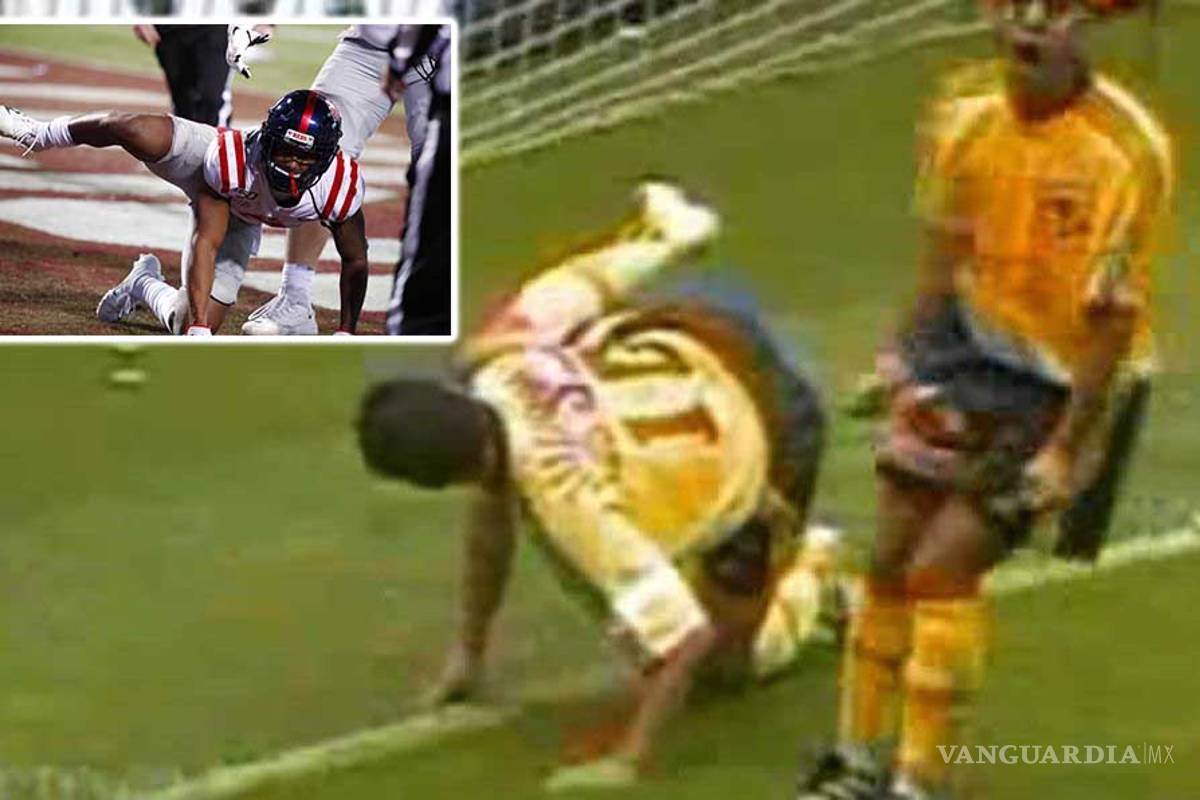 Jugador de futbol americano colegial festeja como el 'Cuauh'