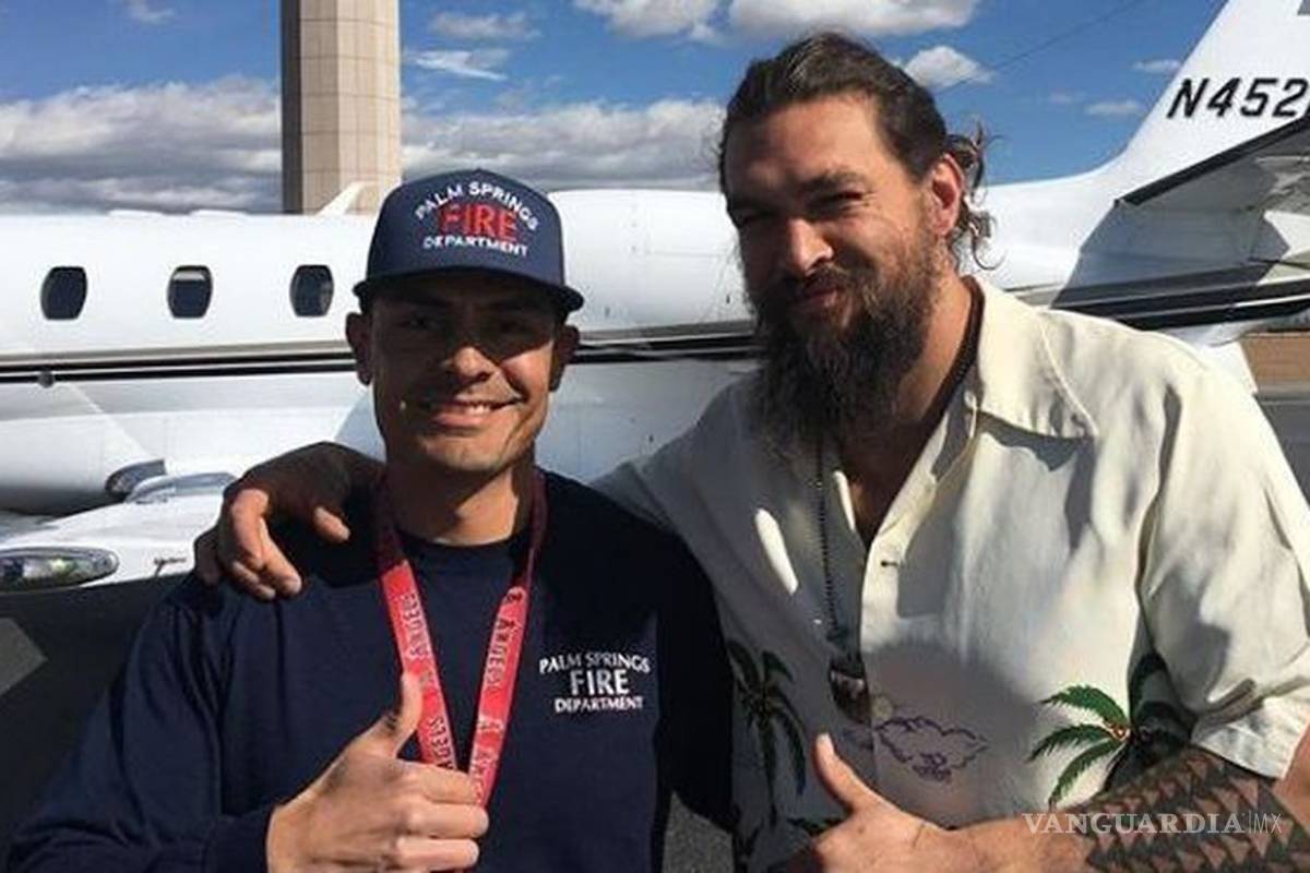 Aterriza de emergencia avión privado de Jason Momoa
