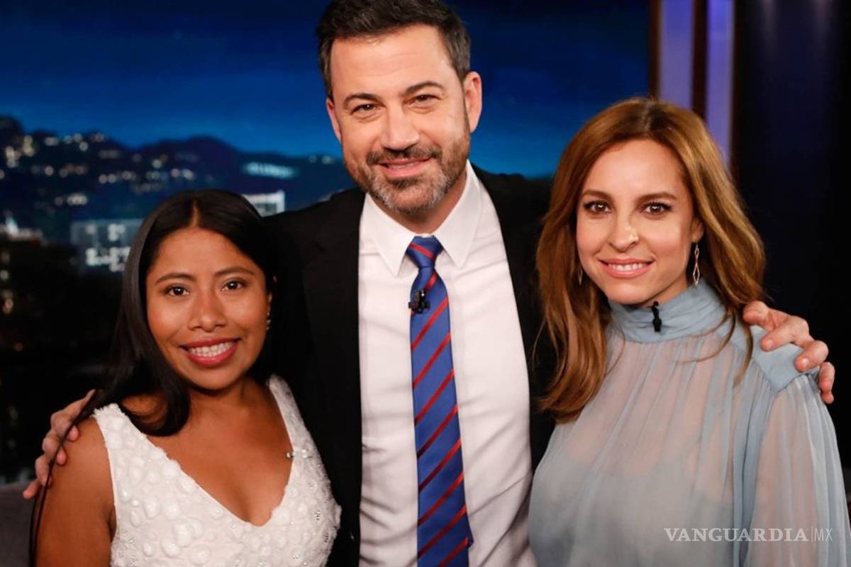 Yalitza Aparicio cautiva en show de Jimmy Kimmel