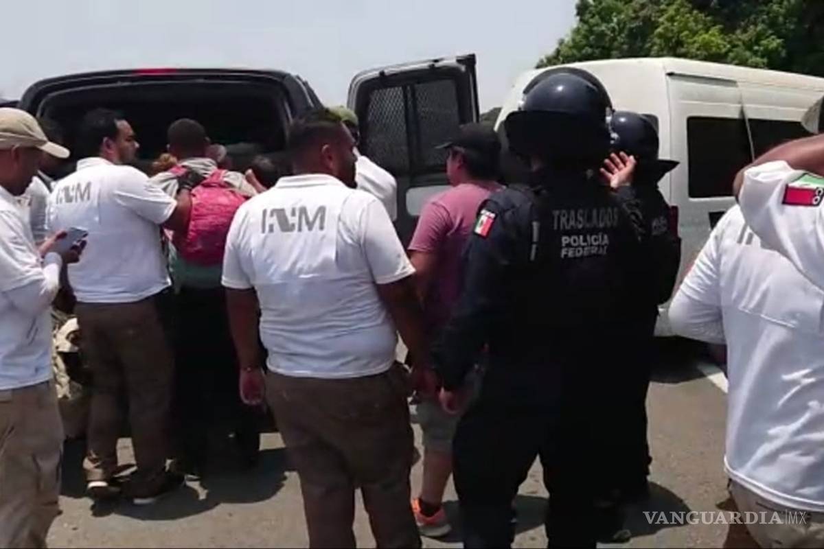 Detienen elementos federales a cerca de 250 migrantes en Chiapas