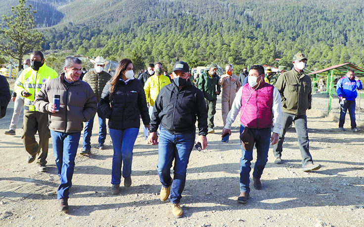 No escatimará Coahuila recursos contra incendio: Miguel Riquelme