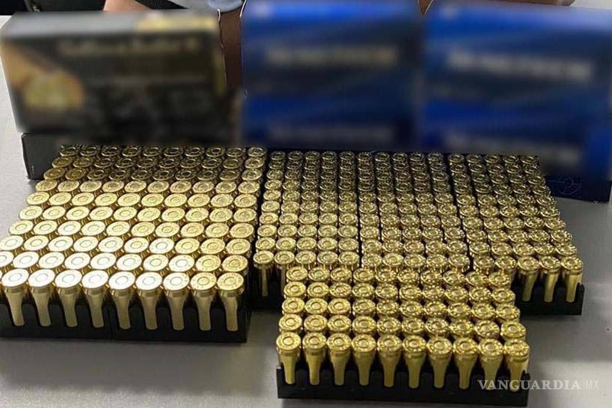 Aseguran casi 30 mil cartuchos provenientes de EU en aduanas del norte de México