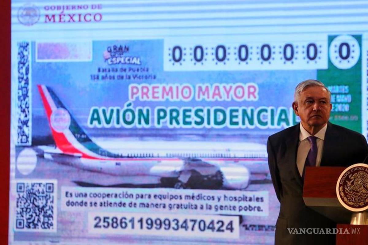 Así lucirá el 'cachito' para la rifa del avión presidencial