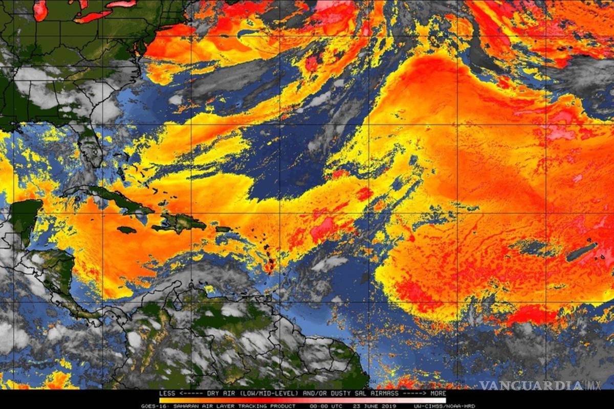 $!México podría ser “devorado” por polvo del Sahara, atravesó el Atlántico