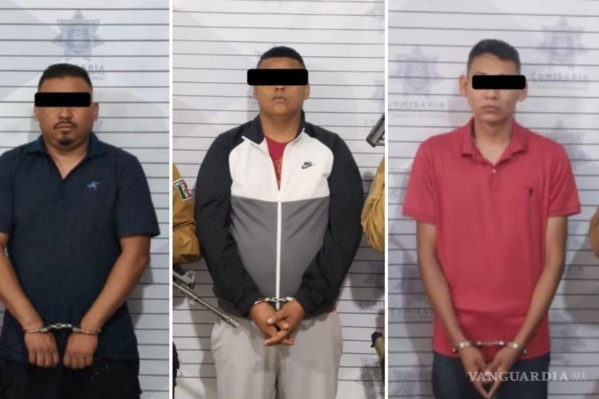 Detención de tres hombres con casi 3 kilos de mariguana deriva en cateo en Saltillo