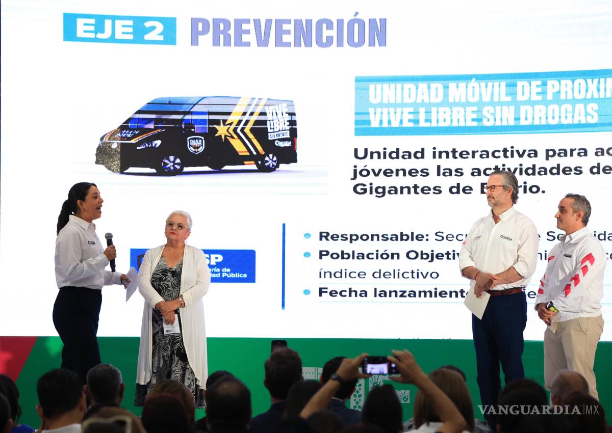 $!Gobierno de Coahuila presenta programa contra las adicciones: ‘Vive libre, vive sin drogas’