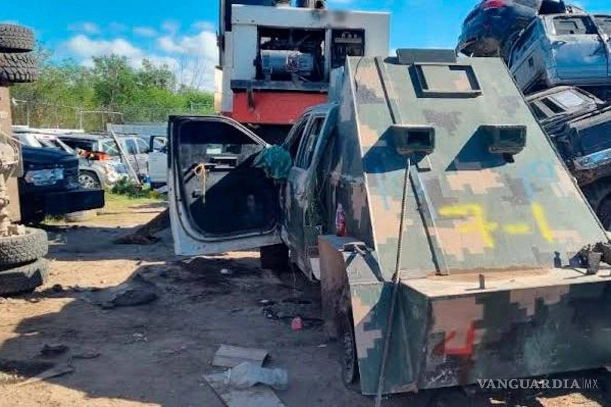 $!Fueron destruidos 20 ‘monstruos’ decomisados a cárteles en Tamaulipas