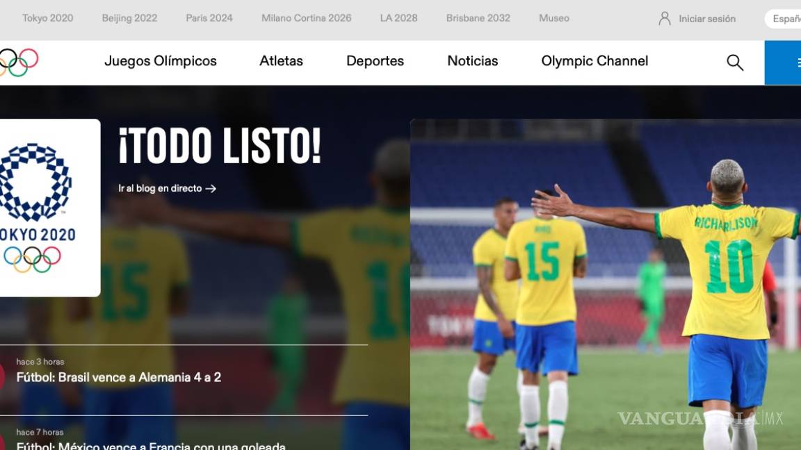 A un día de la inauguración, la página oficial de Juegos Olímpicos sufre caída mundial