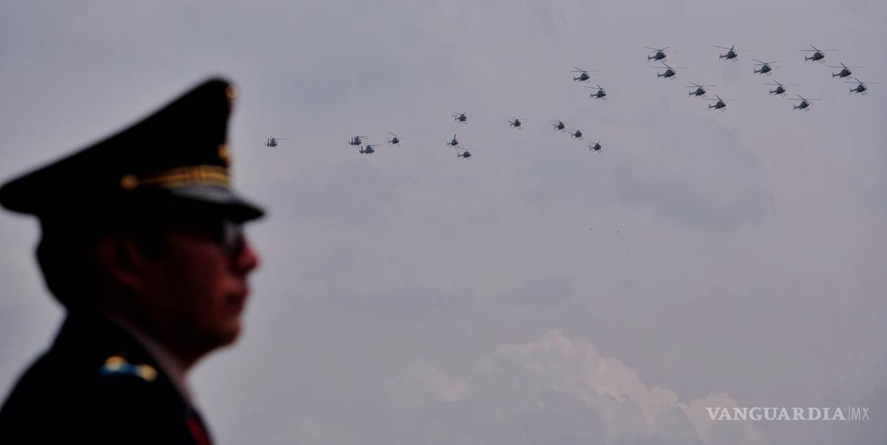 $!‘Calienta motores’ la Fuerza Aérea Mexicana para desfile del 16 de septiembre