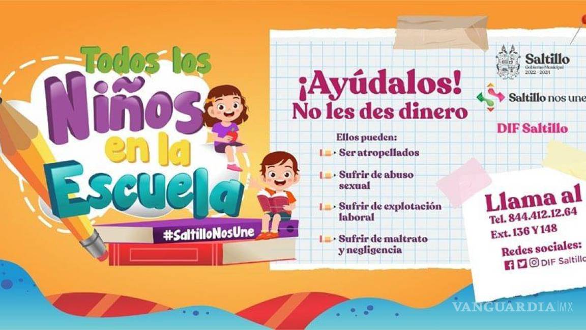 Saltillo: Niños siguen pidiendo dinero en las calles, sin que nadie reporte los casos