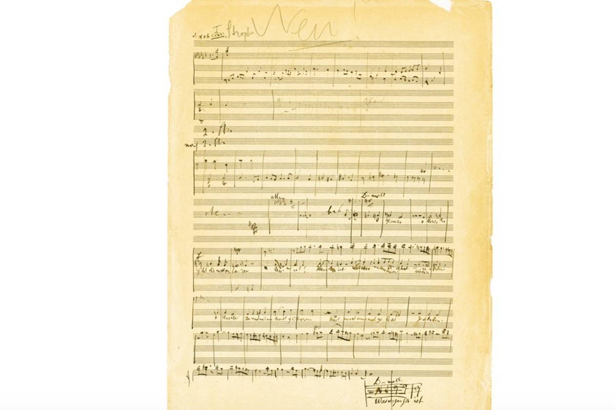 Sotheby's subastará la partitura más cara del mundo: la Sinfonía Nº 2 de Mahler