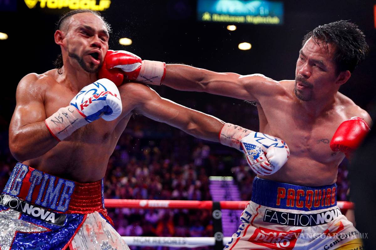 Manny Pacquiao gana a Keith Thurman en Las Vegas y rinde homenaje a 'Cleto Reyes'