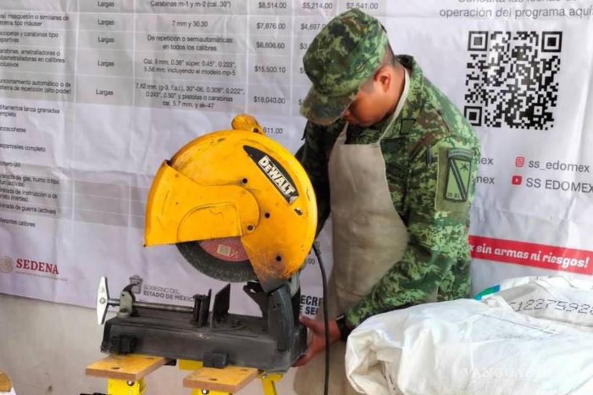 Se han entregado más de mil 500 armas en los últimos 3 años: SSPC