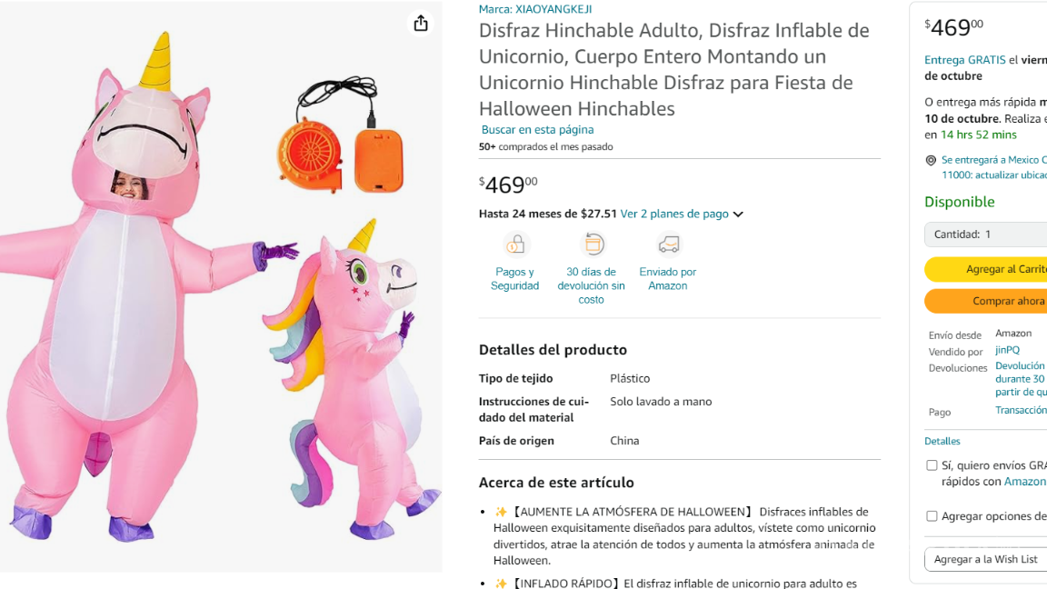 $!Amazon: Estos son los mejores disfraces inflables para Halloween que puedes encontrar