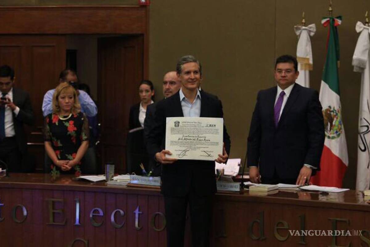 Alfredo del Mazo recibe constancia de mayoría tras cómputo final del IEEM