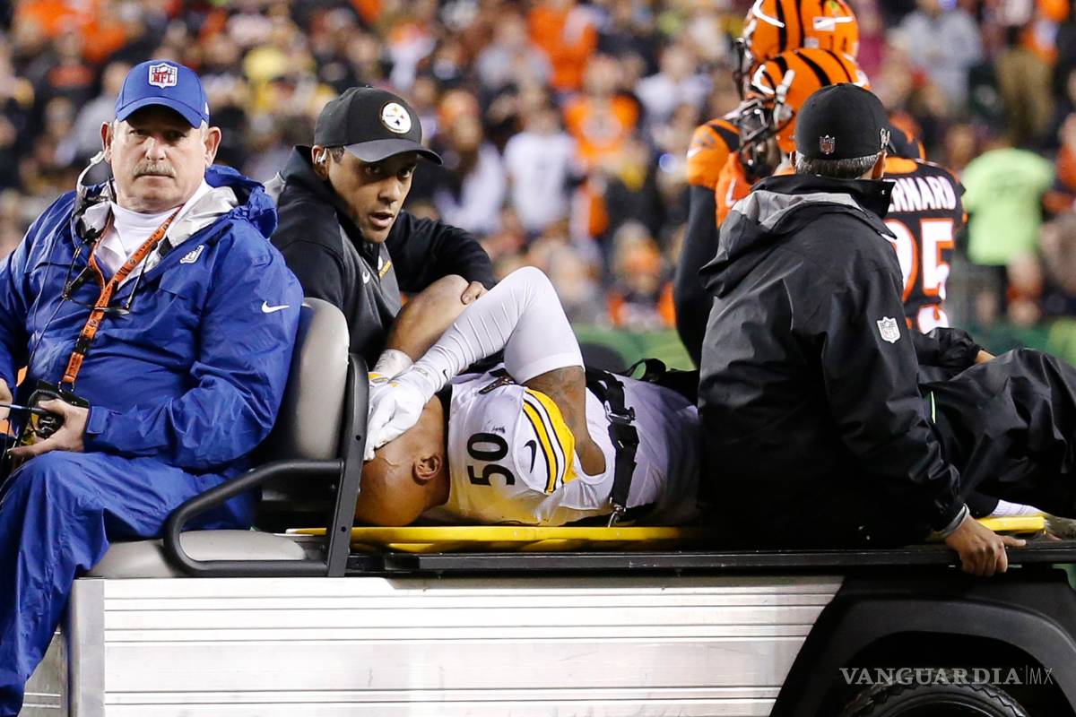 Ryan Shazier comenzó rehabilitación tras cirugía en la columna