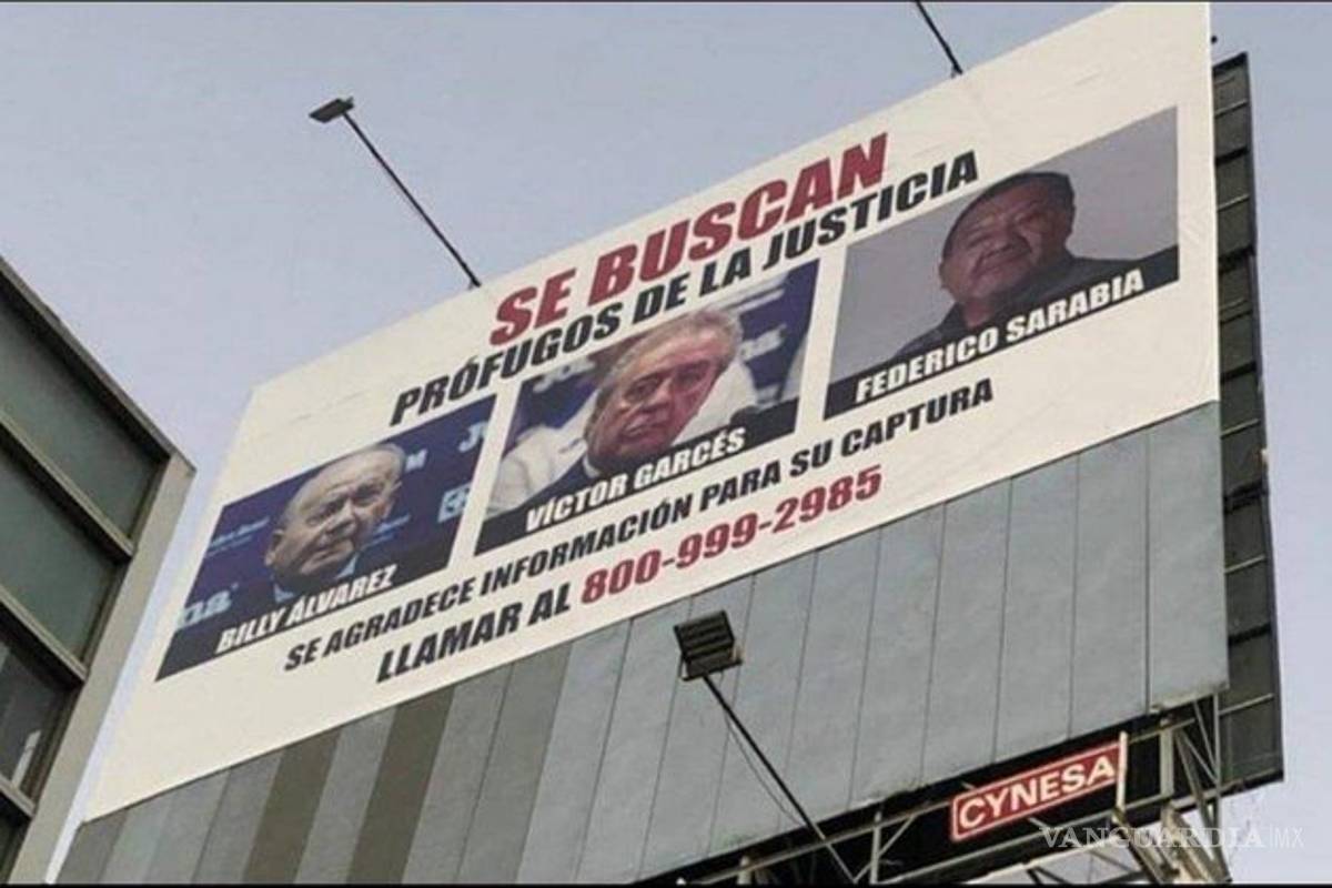 Billy Álvarez aparece en espectacular junto a otros prófugos