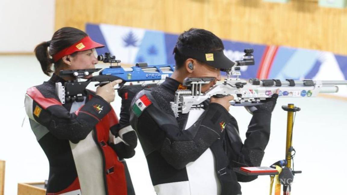 $!El equipo mexicano alcanzó el séptimo lugar en el rifle de aire 10 metros mixto.