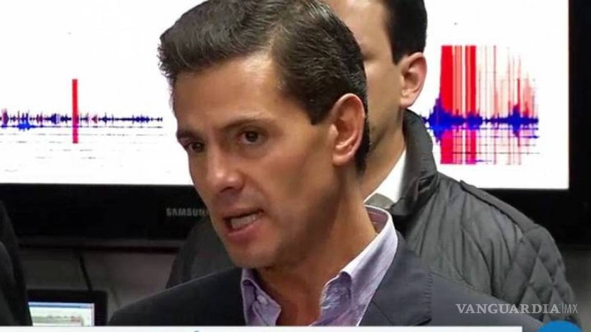 $!Sismo de 8.2 grados de México el más fuerte en 100 años: Peña Nieto