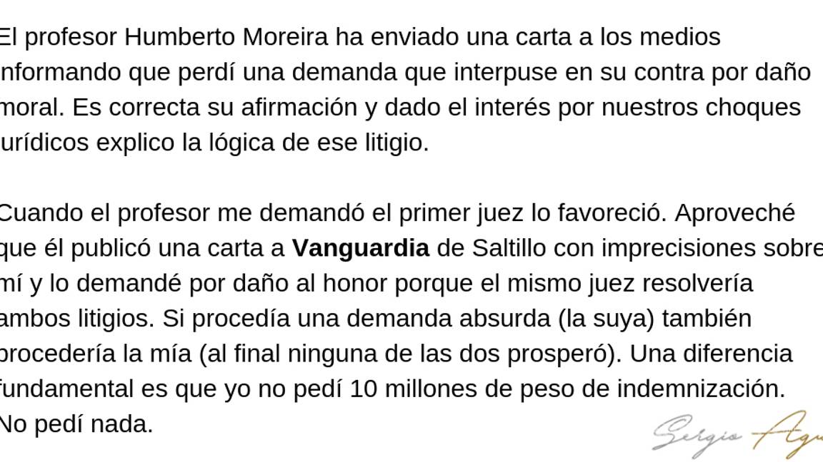 $!Absuelven a Humberto Moreira por demanda de Sergio Aguayo
