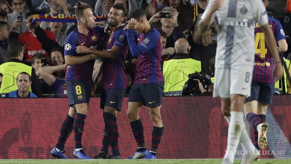 Con Messi en la tribuna, el Barza se acerca a Octavos de Champions