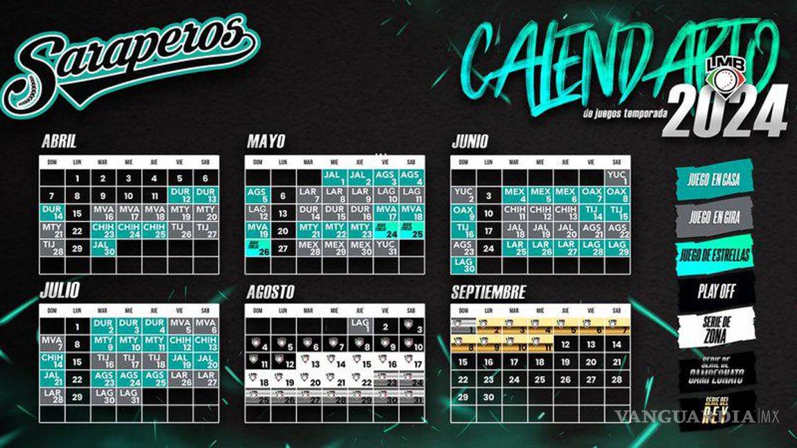 $!Así es el calendario de la Nave Verde.