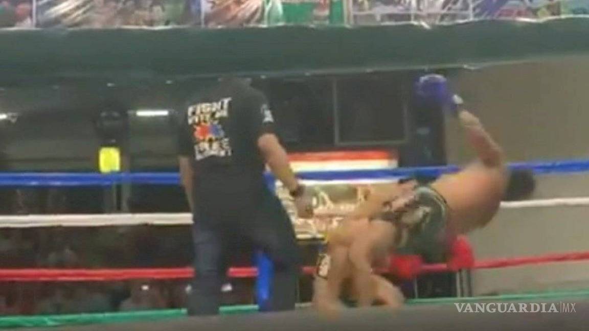 El impresionante nocaut en una pelea de Muay Thai