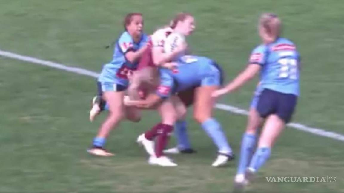 La impactante tackleada en el Rugby Femenil