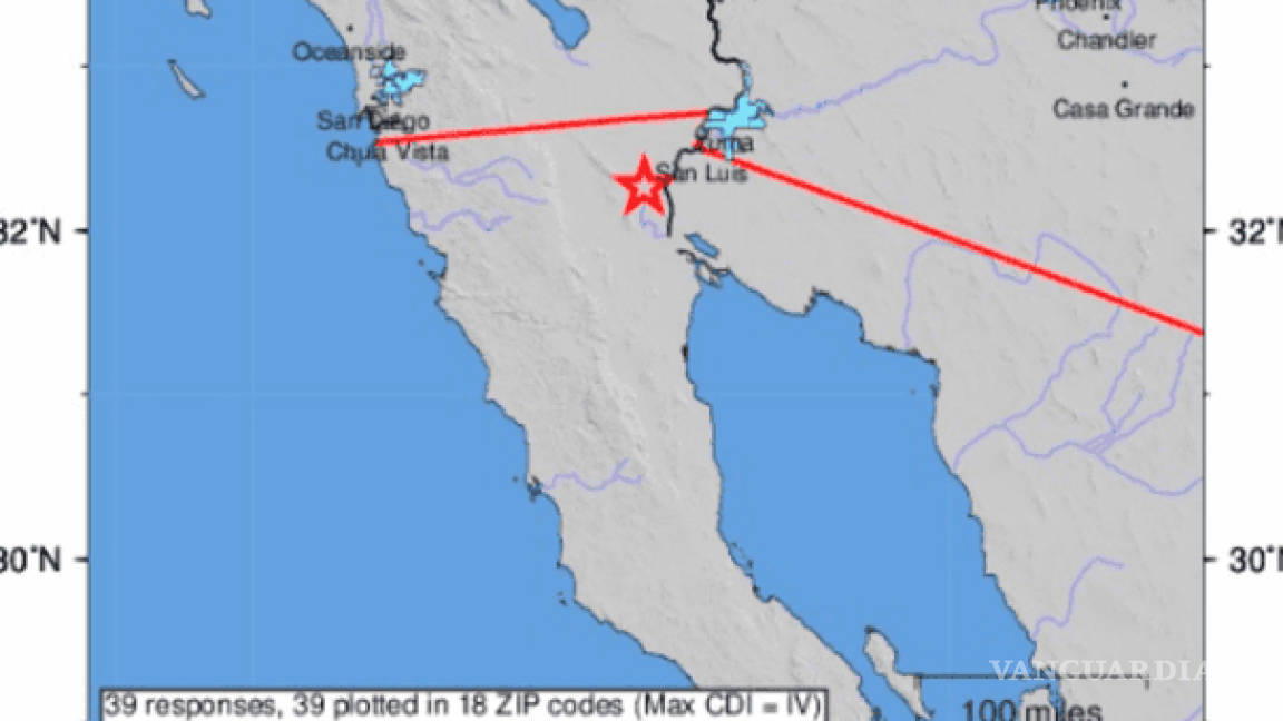 Reportan sismo de 5.5 grados en Baja California