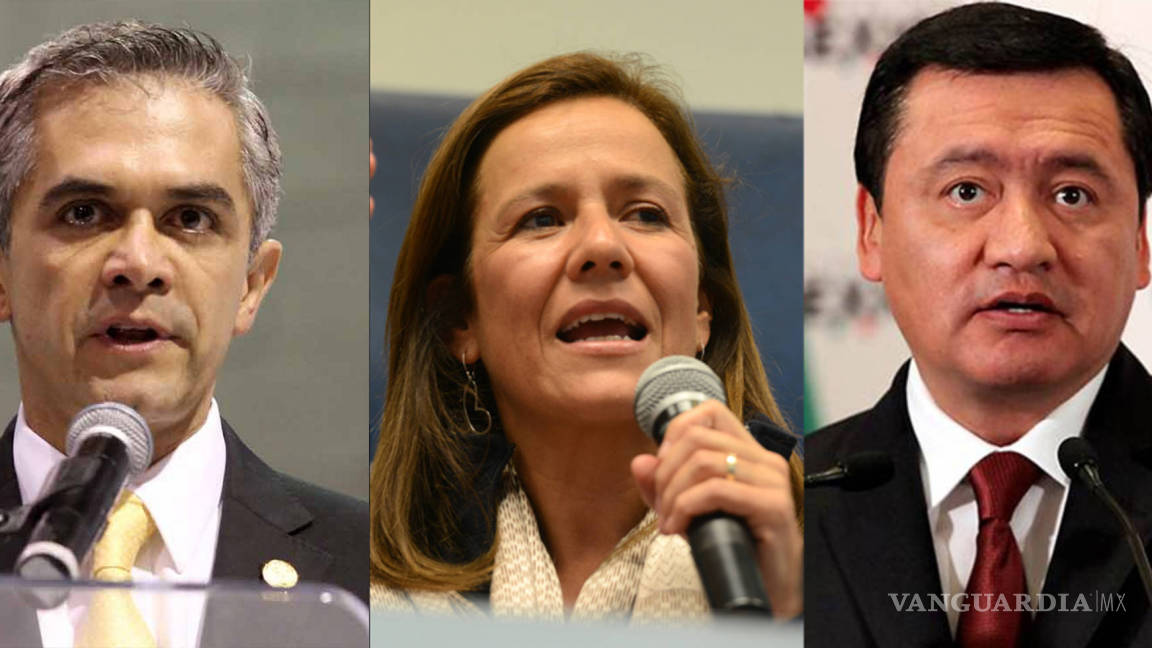 Zavala, Osorio y Mancera: los punteros rumbo al 2018